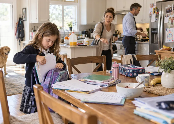 Family monday morning chaos